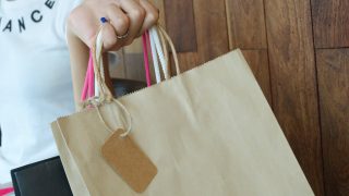 person holding shopping bag