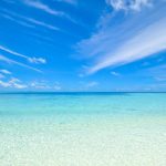 clear blue shore